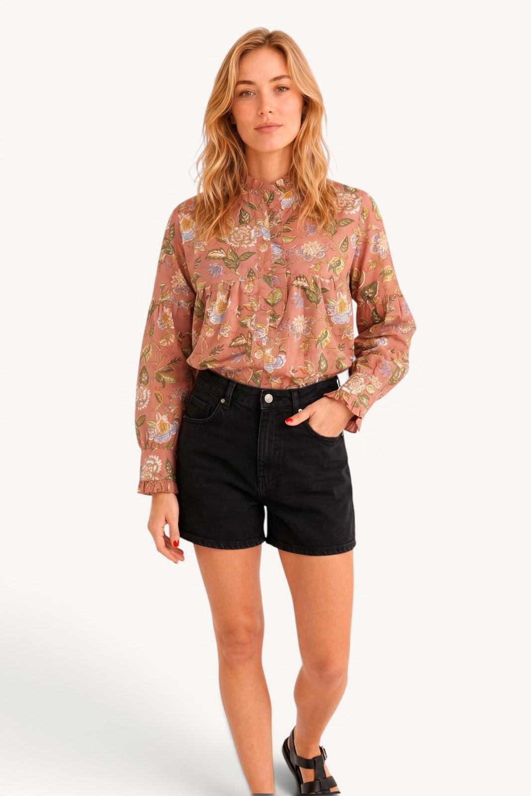 Blouse frill ROSE