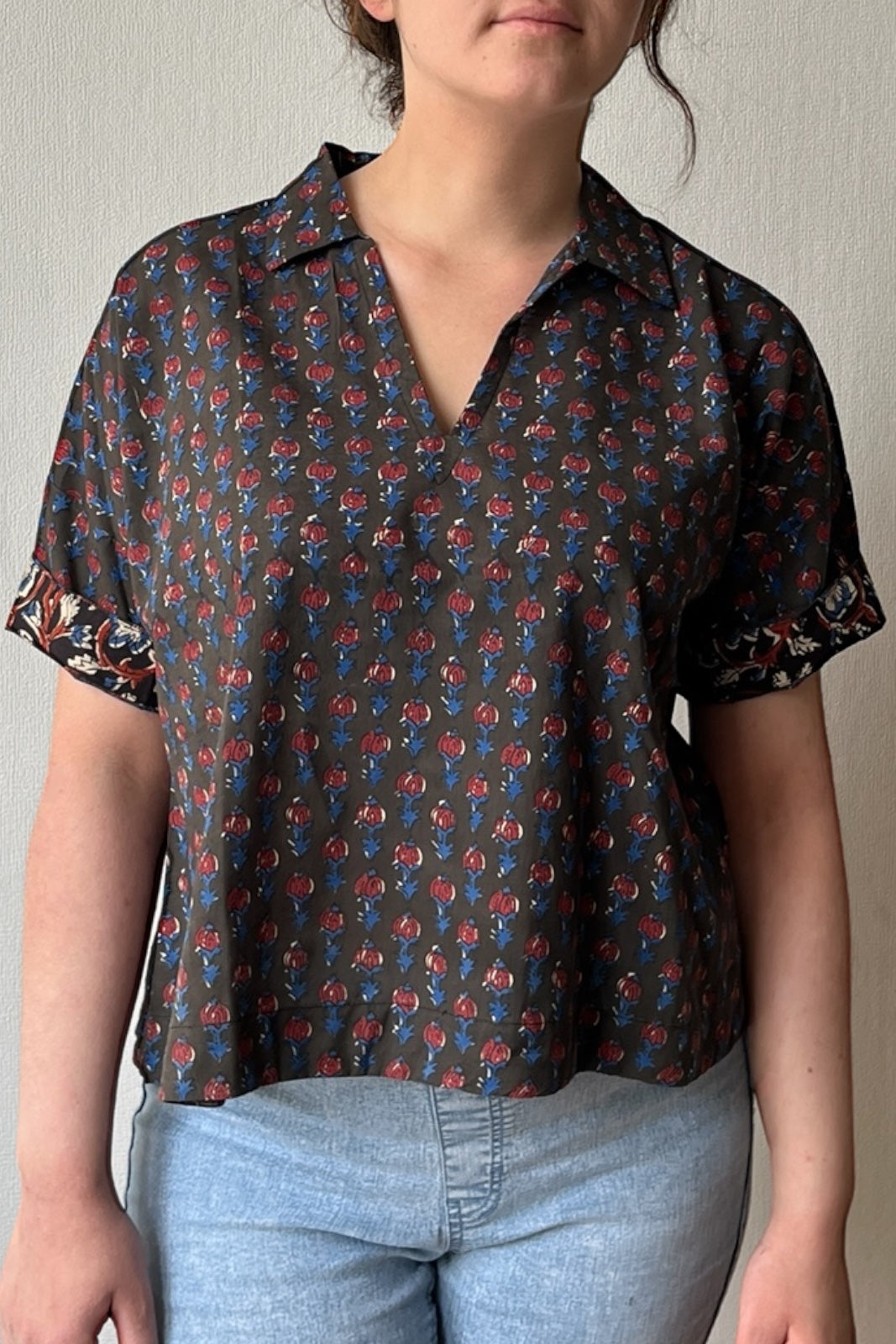 blouse sharukan coton indien