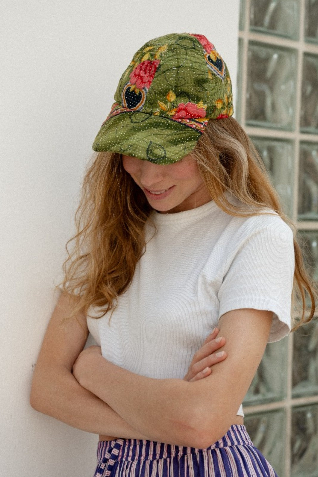 Casquette Kantha VERT