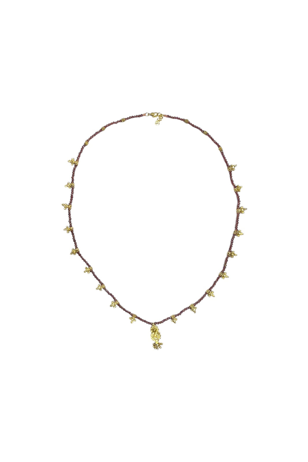 collier sri laiton et perles