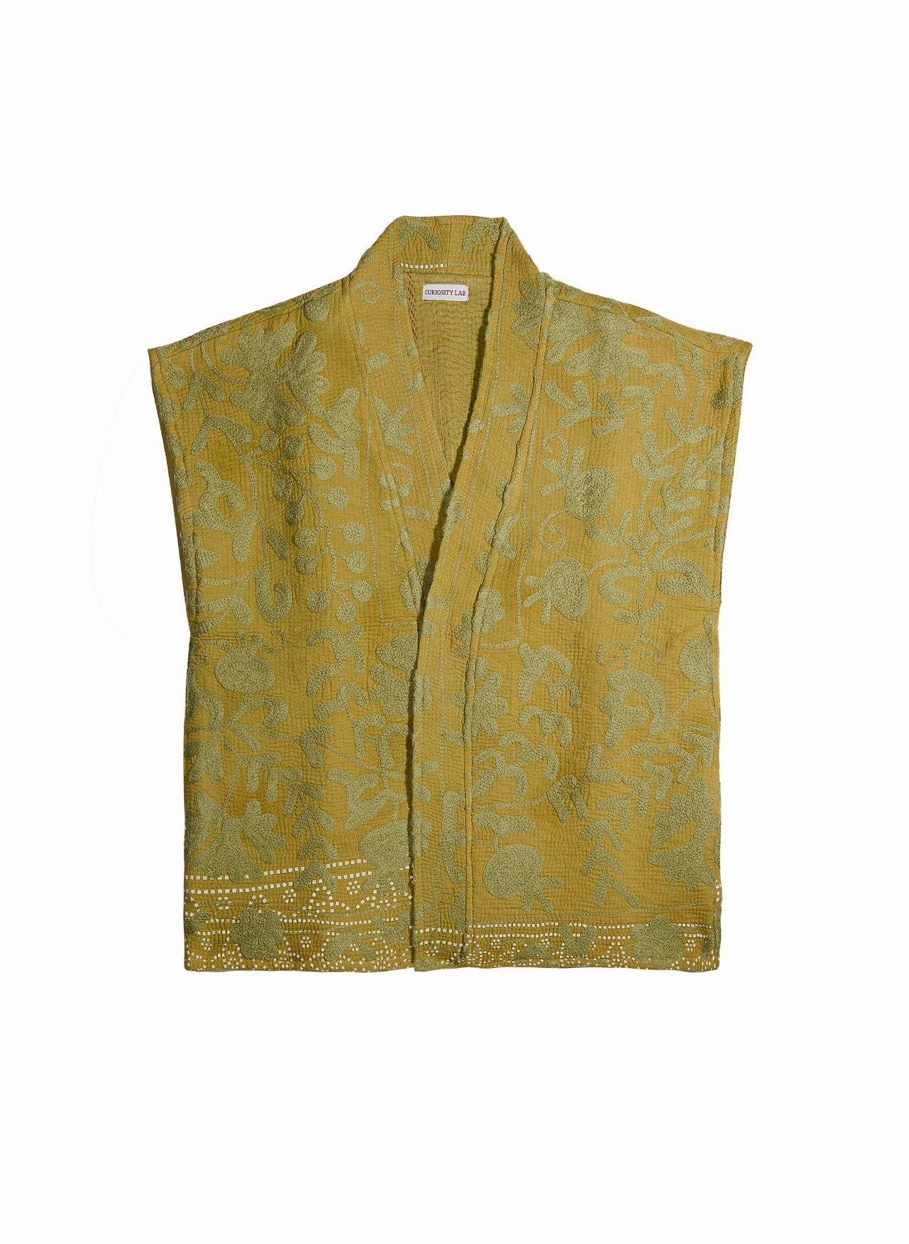 gilet kantha brode