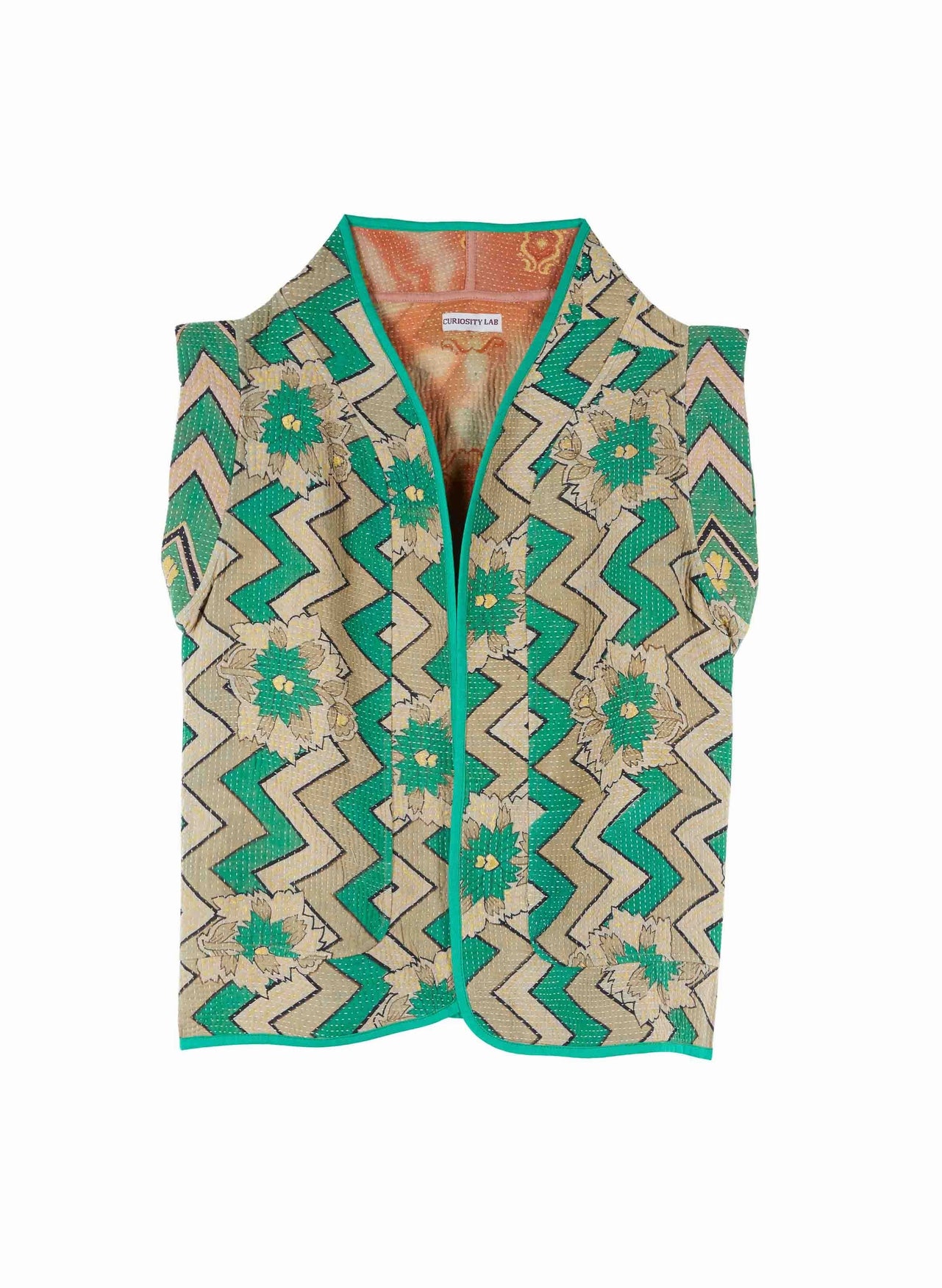 gilet kantha daada coton indien kantha