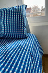 240X220CM / CHECKS BLUE