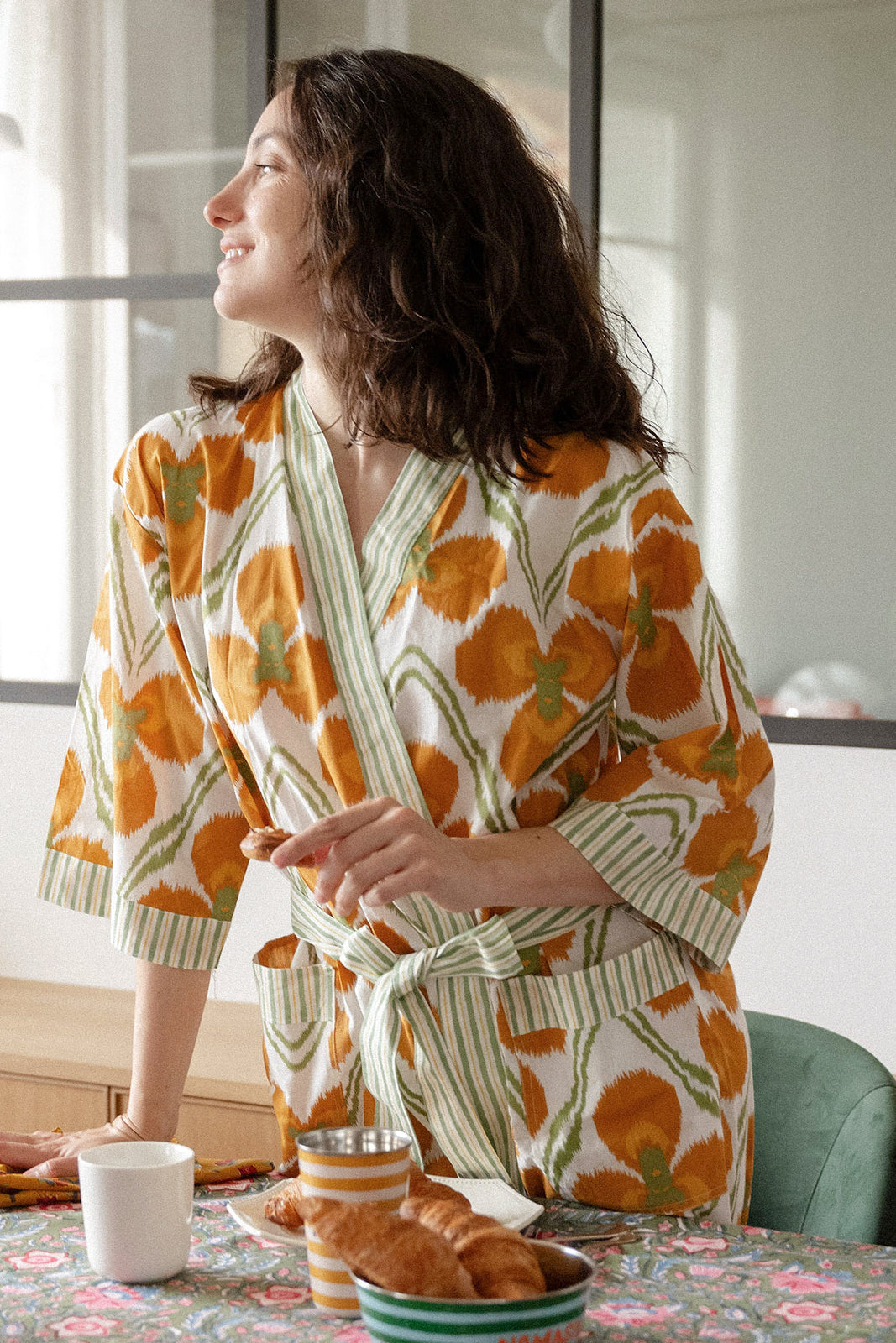 kimono long mandu coton indien