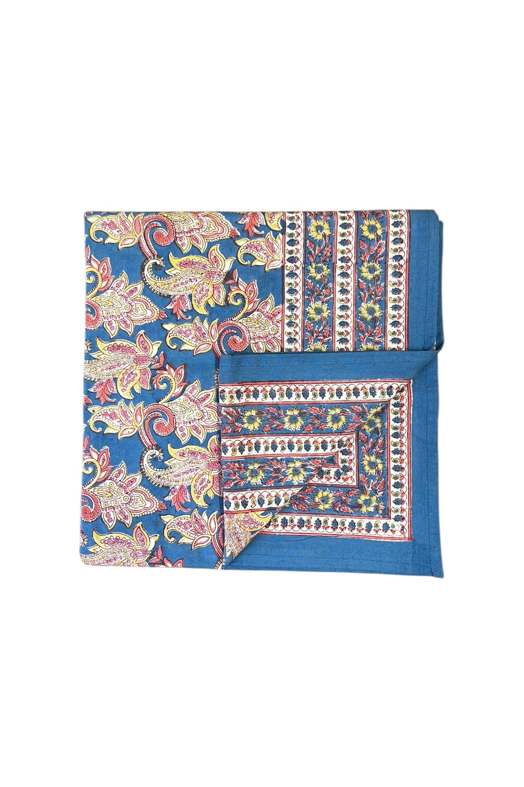 nappe block print coton indien