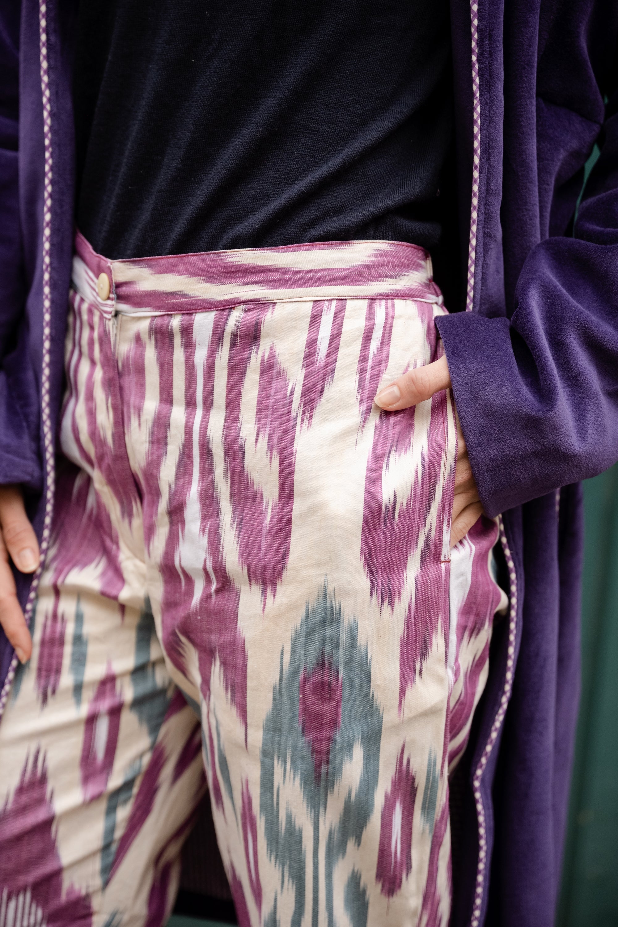 pantalon ikat coton indien
