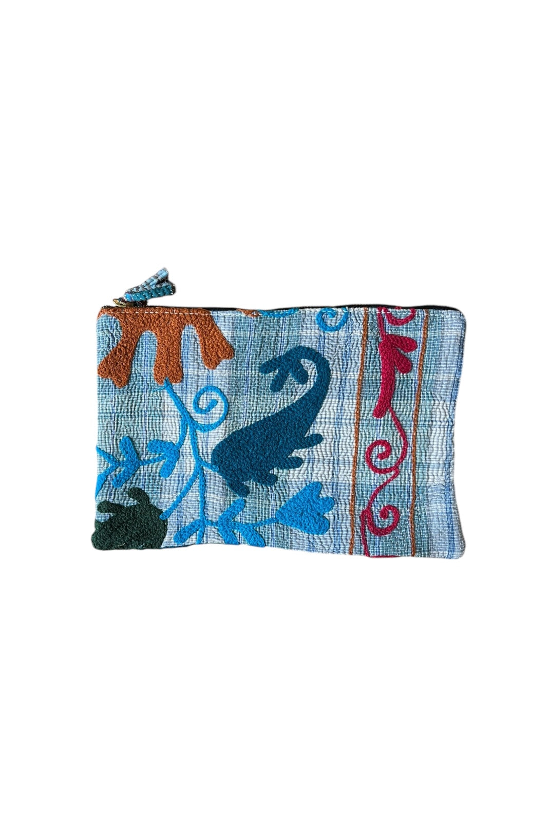 pochette kantha brode