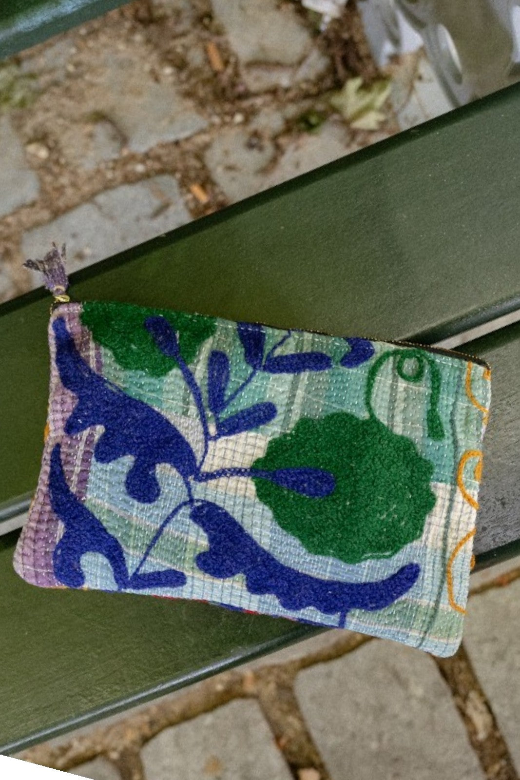 pochette kantha brode kantha