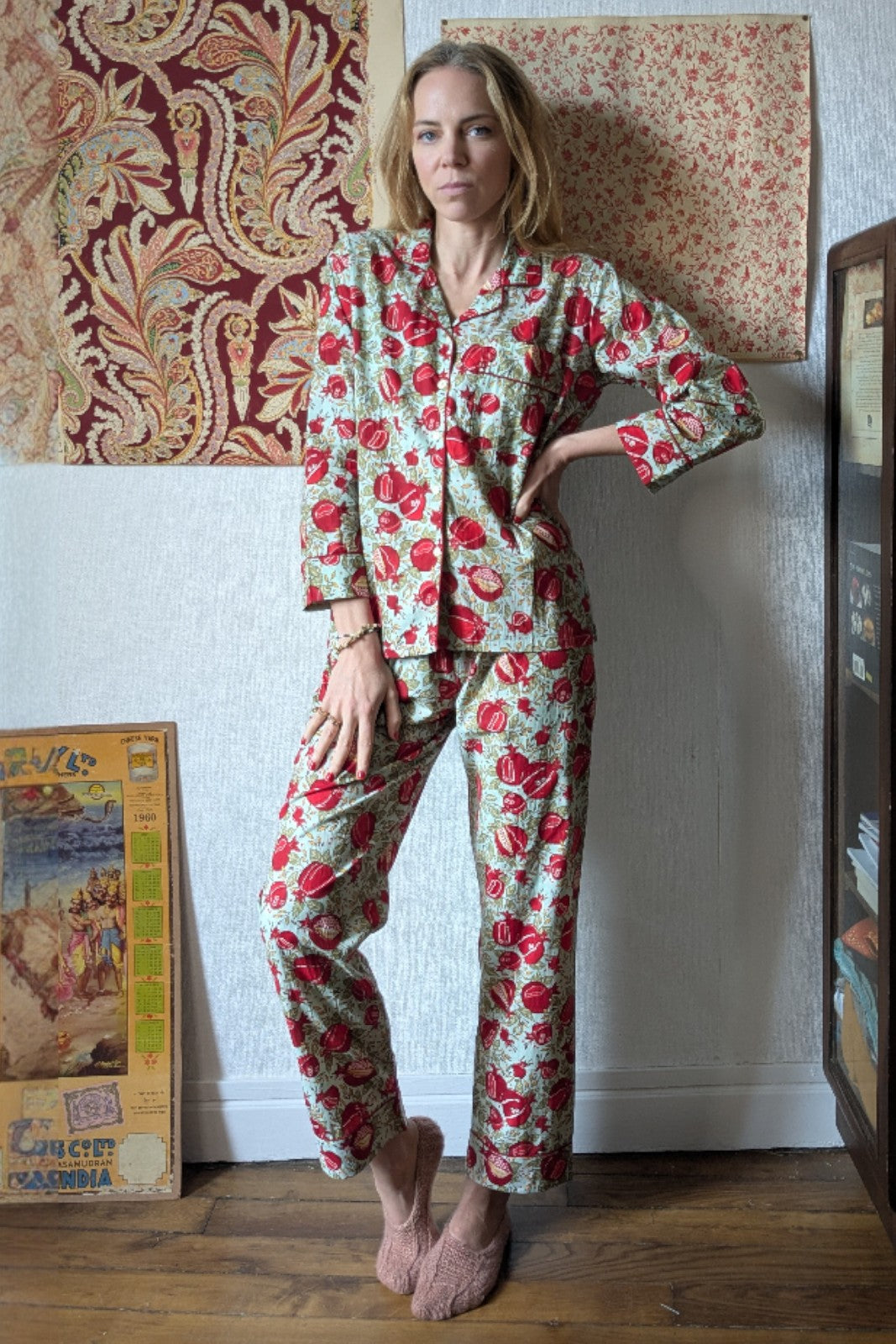 pyjama mandu grenade coton indien