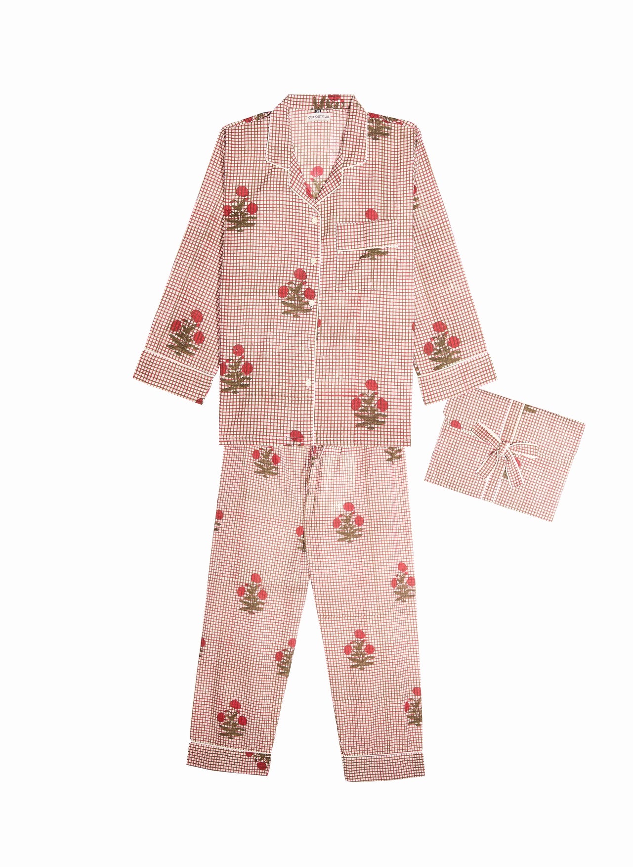 pyjama set mandu coton indien