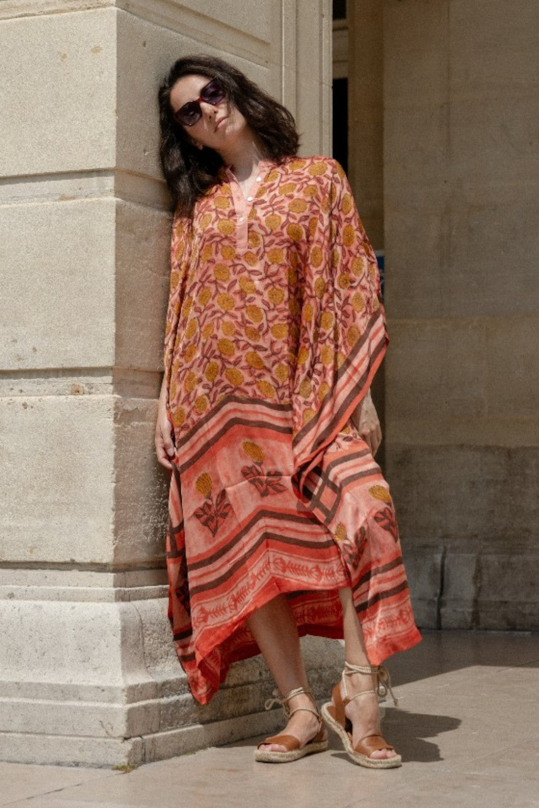 ROBE KAFTAN MODAL ROSE
