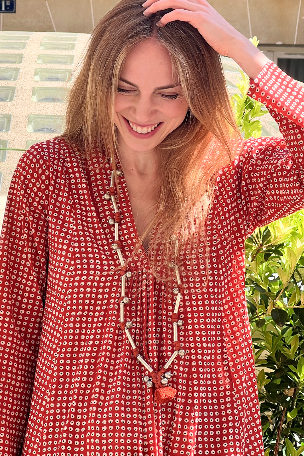 robe manche longue palladio coton indien