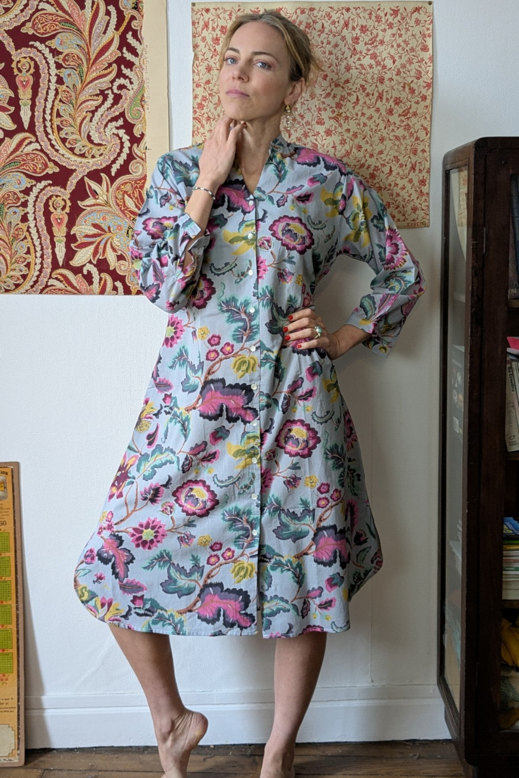 Nightdress Mandu VINTAGE GRIS