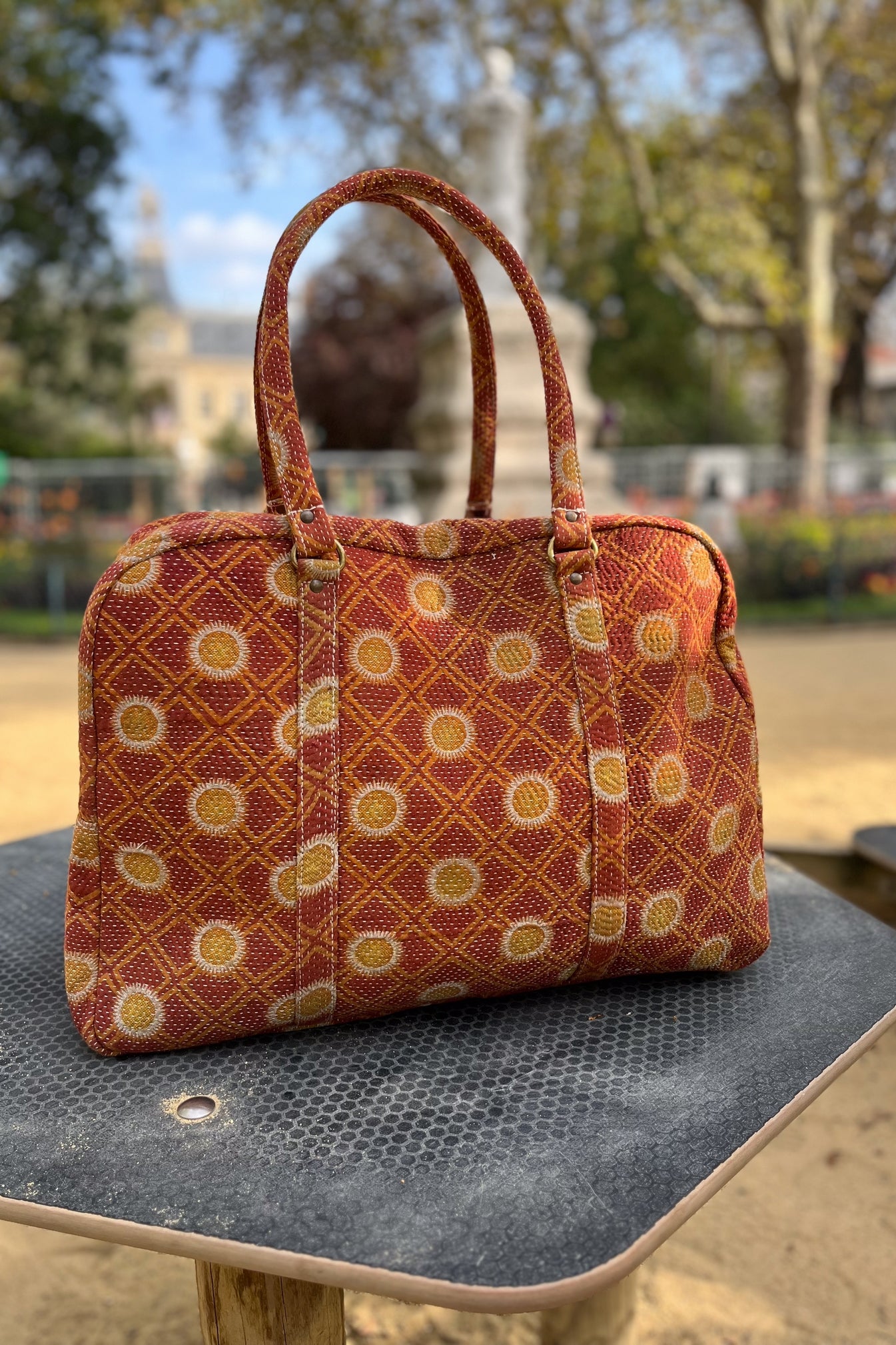 sac voyage bengale coton indien kantha