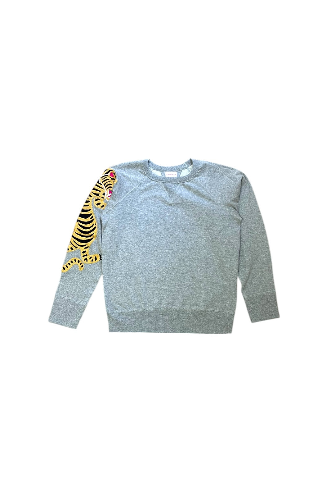 sweat tigre brode coton