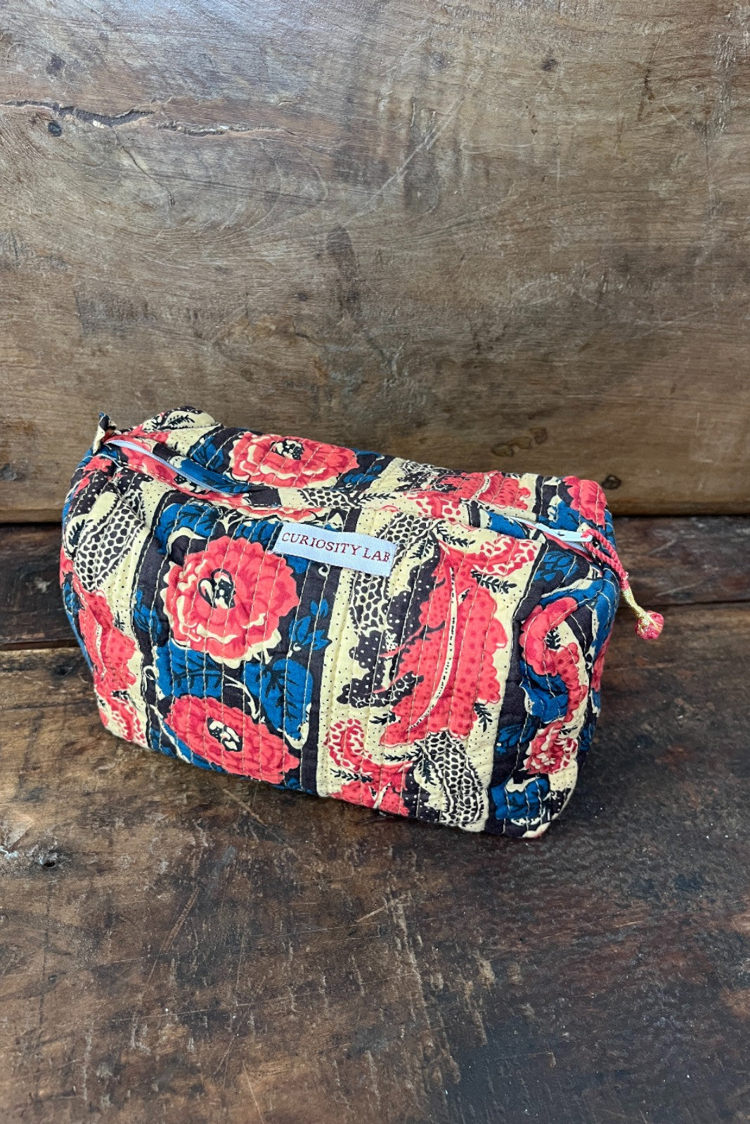 Trousse de toilette Block Print matelassé