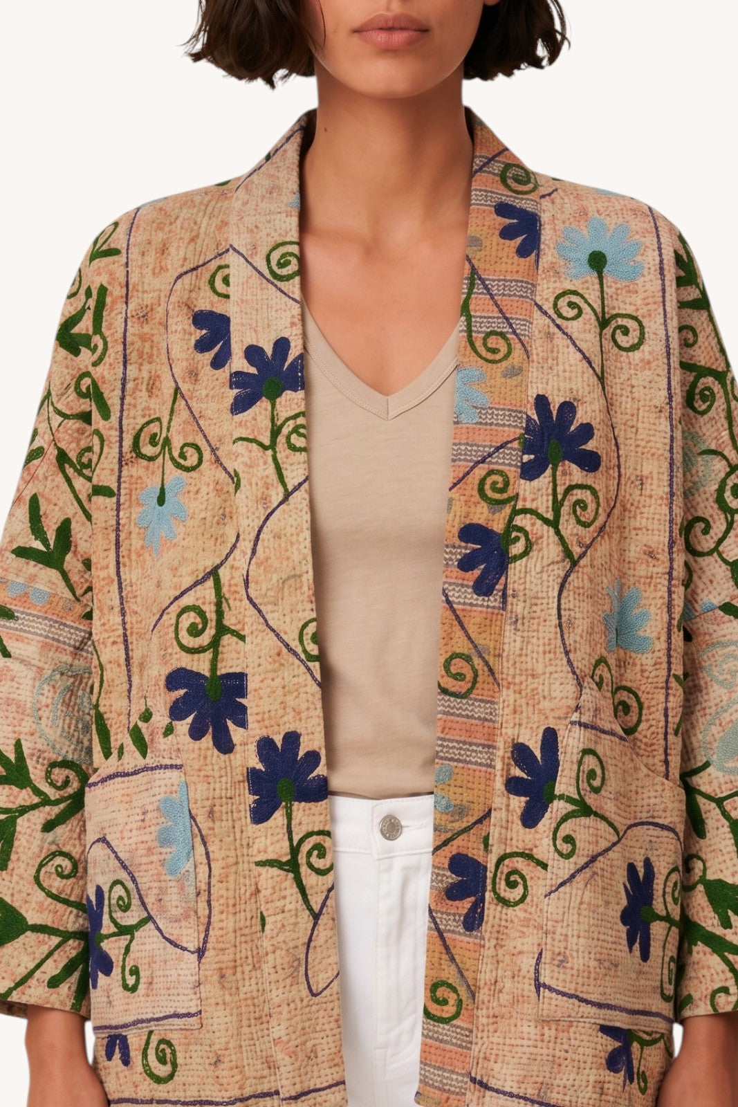 Veste Bengal Kantha brodé AMBAJI