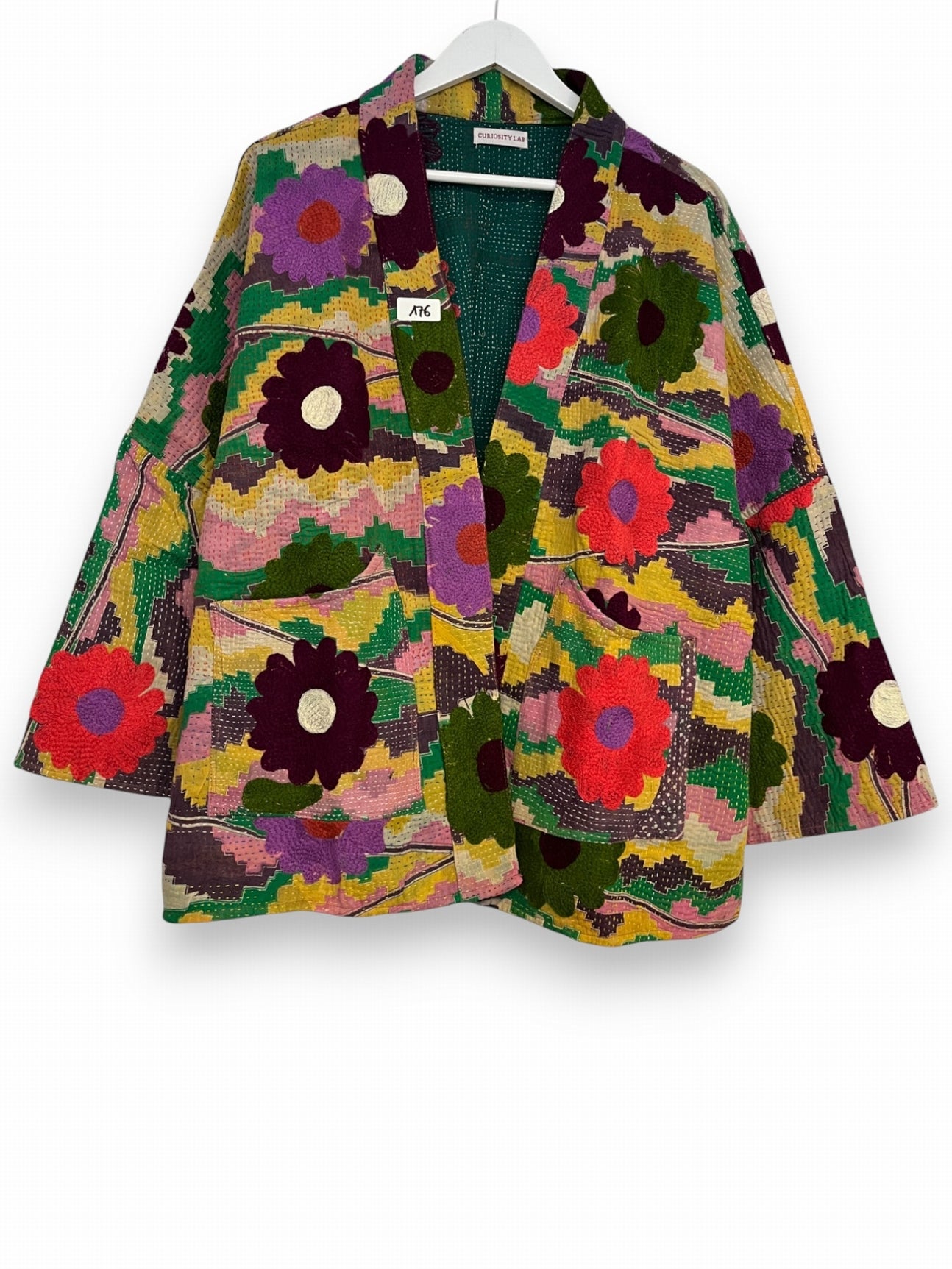 Veste Bengal Kantha brodé HIMATNAGAR