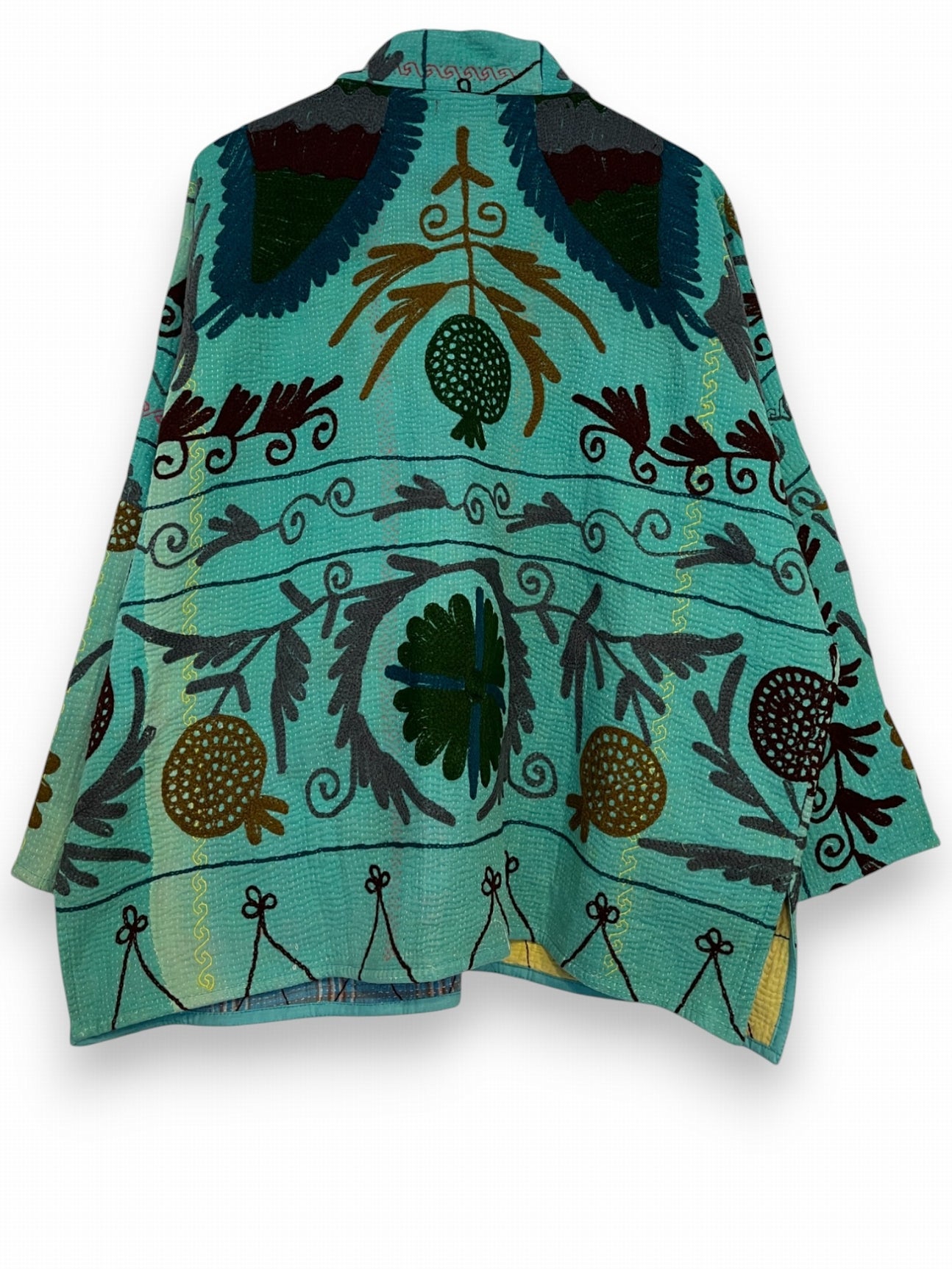Veste Bengal Kantha brodé