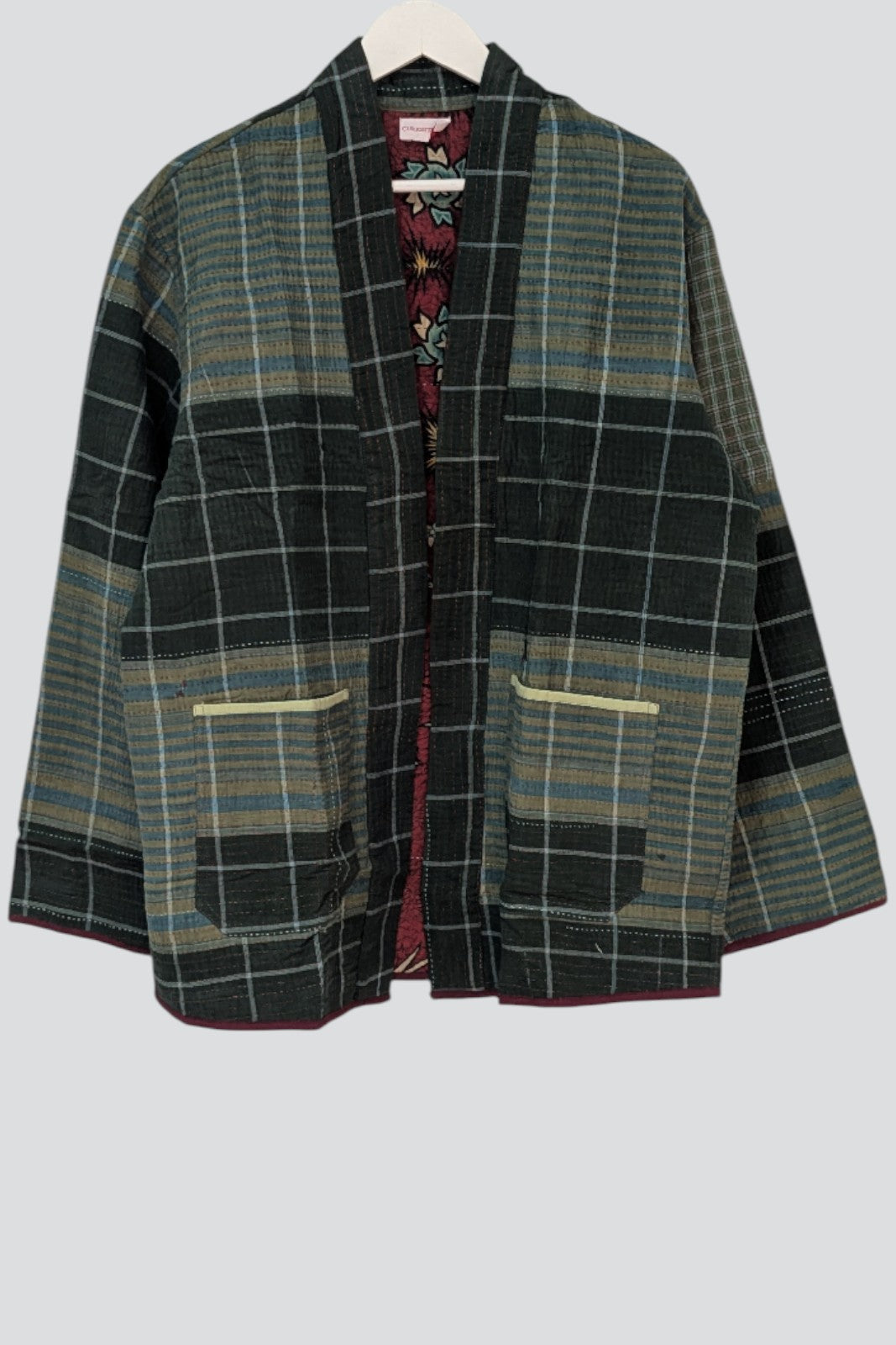 Veste Kimono Kantha PASTEL