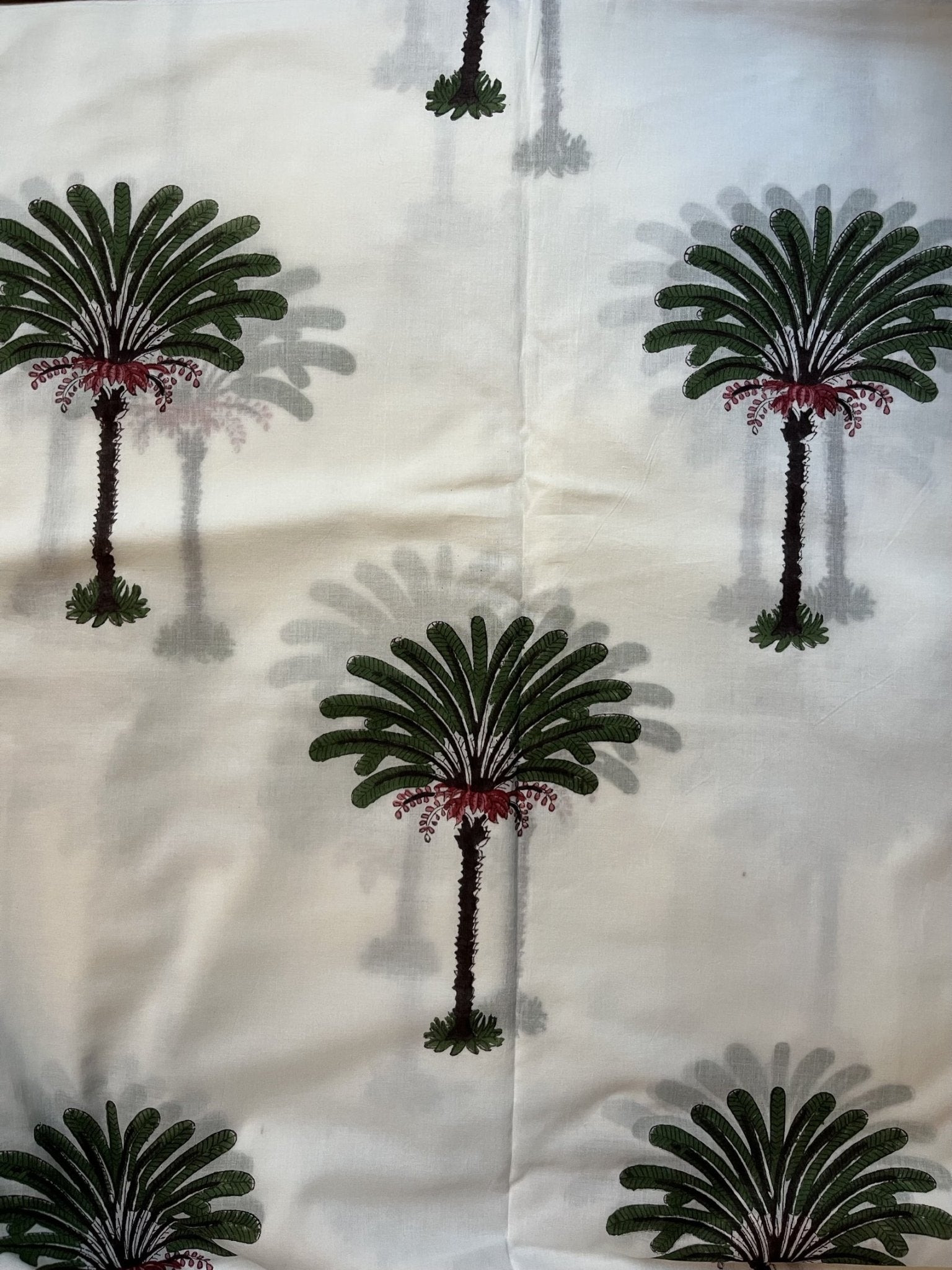 Housse de Couette Shanti 140X190CM PALMIER VERT