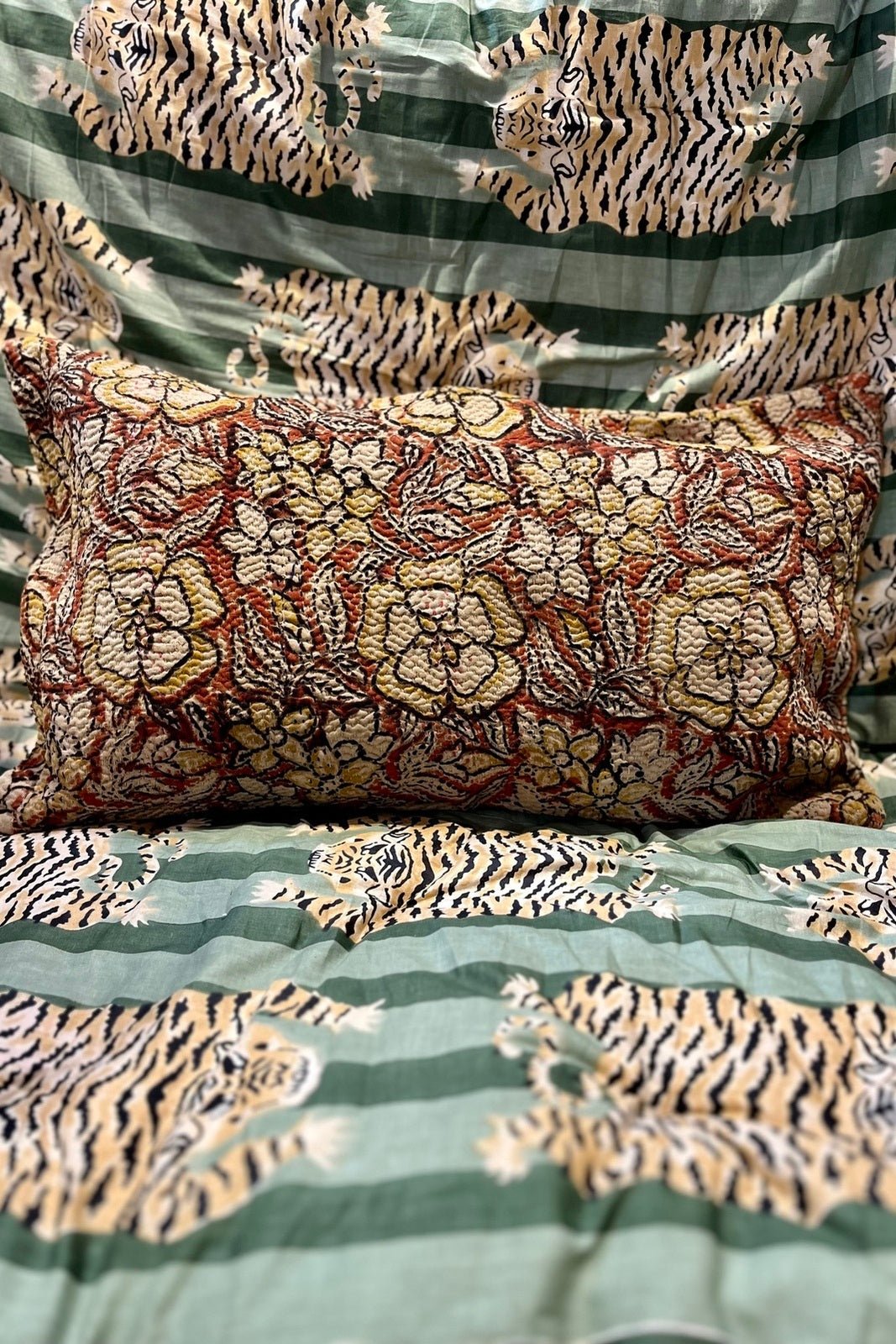 Housse de Coussin en Kantha Satkhira