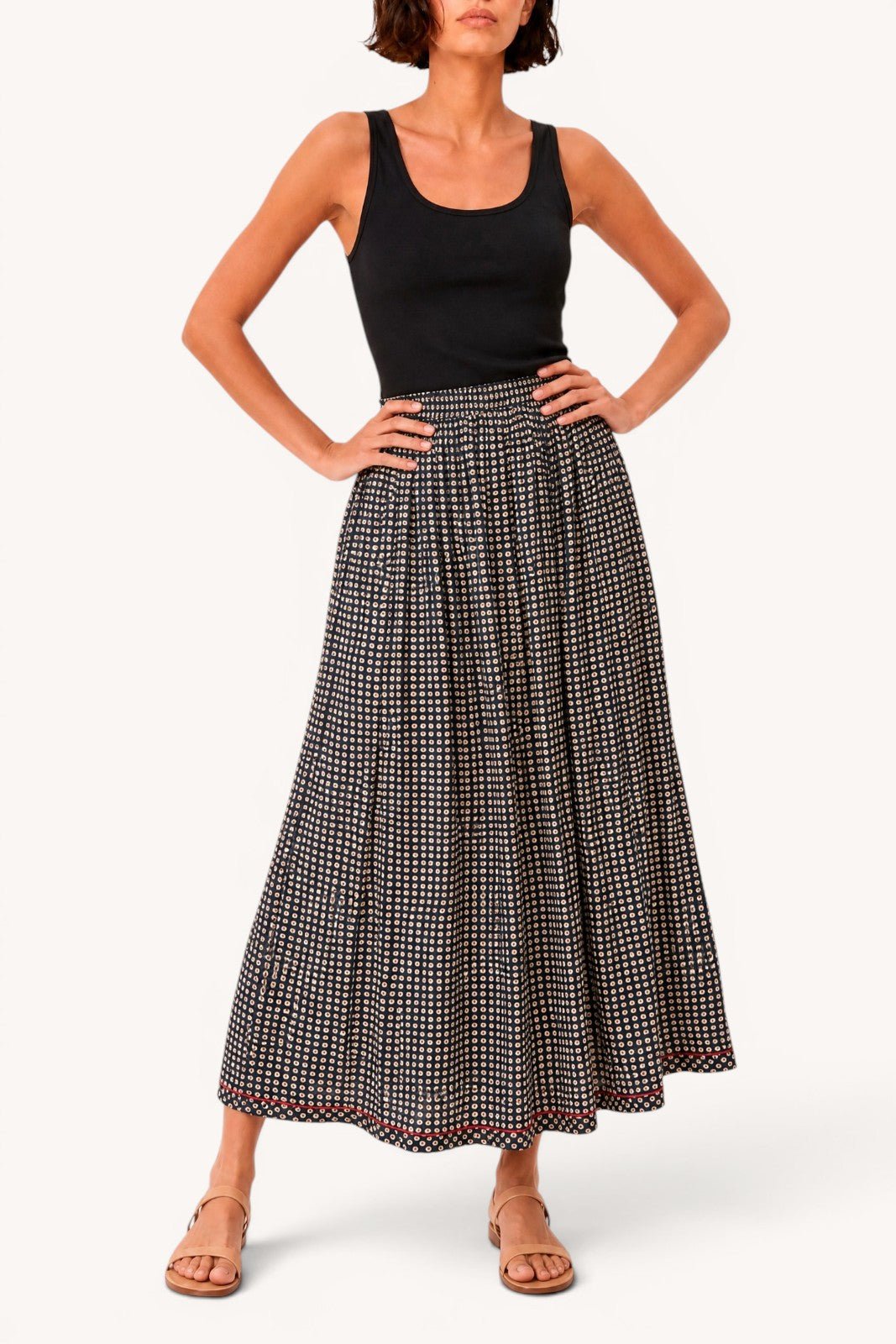 Jupe Longue Lengha AANKH NOIR