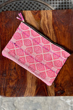 Load image into Gallery viewer, pochette m kantha bengale coton indien kantha
