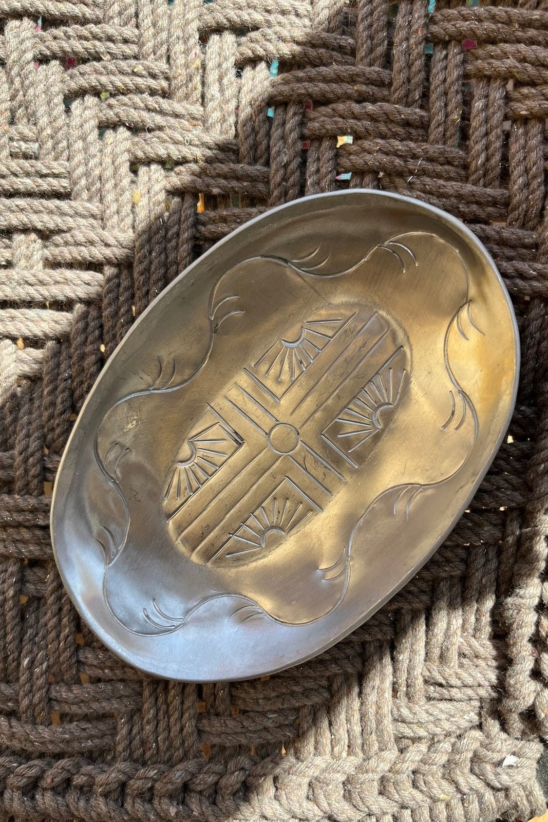 Porte-savon métal martelé Ankit