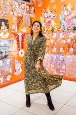 Charger l&#39;image dans la galerie, robe manche longue palladio coton indien
