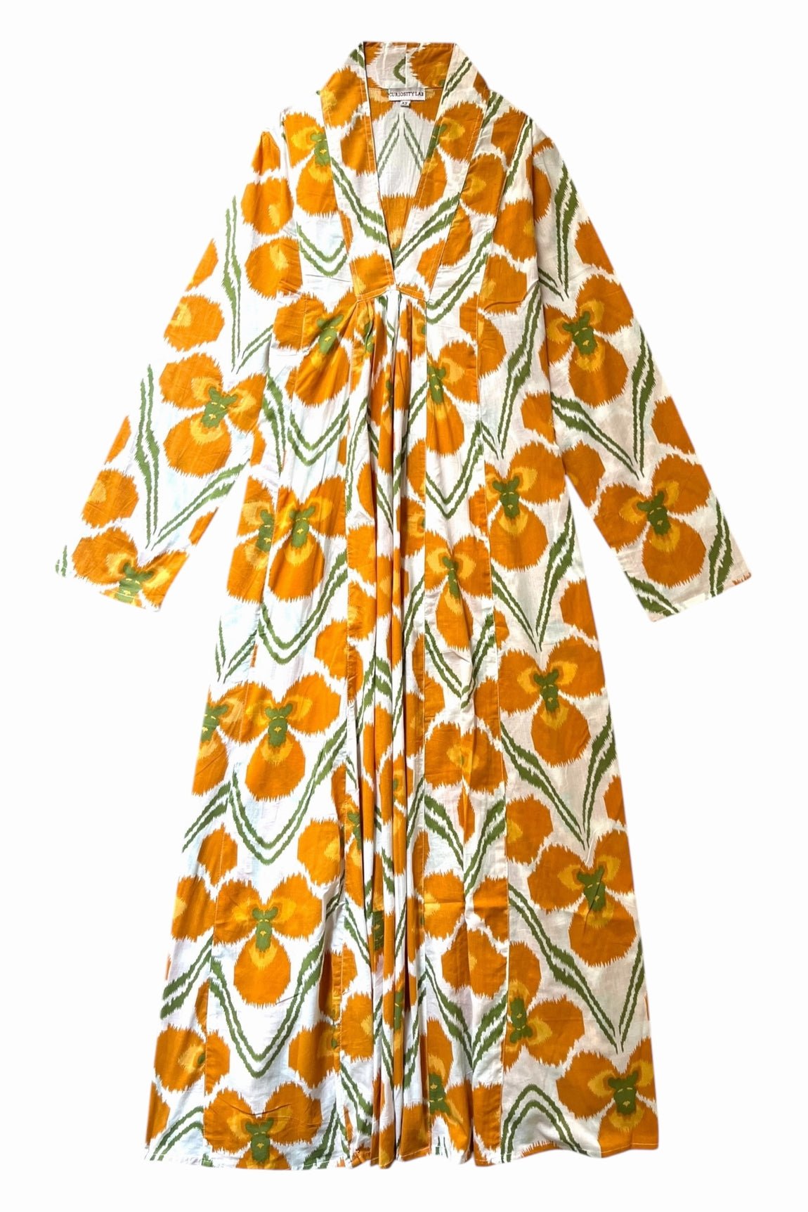 Robe Palladio IKAT MOUTARDE