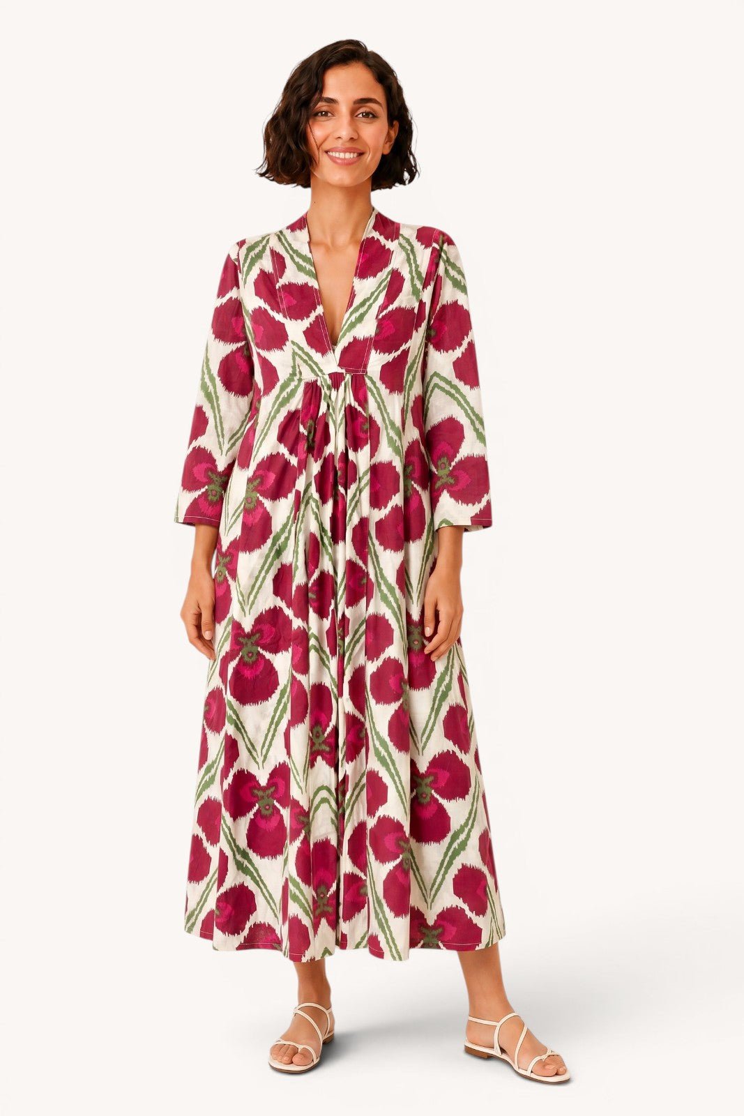 Robe Palladio IKAT ROUGE