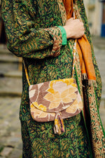 Charger l&#39;image dans la galerie, sac bandouliere bengale coton indien kantha
