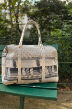 Load image into Gallery viewer, sac de voyage bengale coton indien kantha
