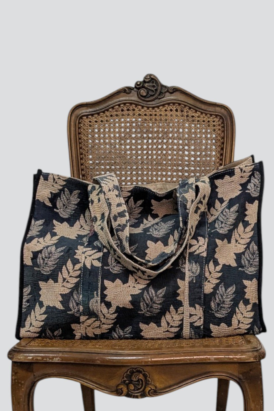 Sac Market Bengale FEUILLES CARBONE