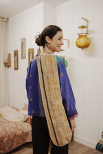 Charger l&#39;image dans la galerie, sac yoga bengale coton indien kantha
