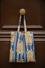 Load image into Gallery viewer, tote bag mandu coton indien
