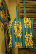 Load image into Gallery viewer, tote bag mandu coton indien
