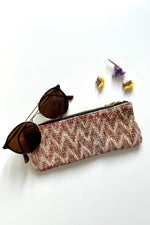 Load image into Gallery viewer, trousse a lunette kantha coton indien kantha
