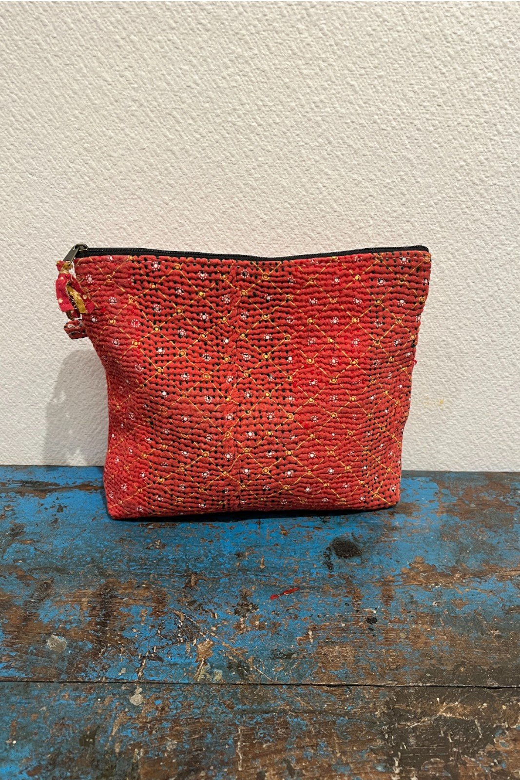 Trousse de toilette rectangulaire Bengale ROUGE