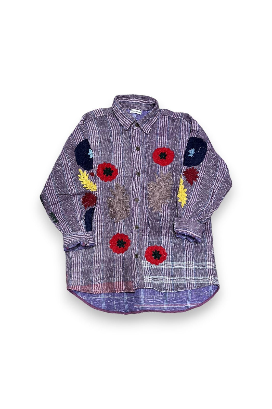 Veste Baya Kantha Brodée MAUVE