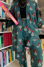 Charger l&#39;image dans la galerie, veste kimono jodhpur coton indien
