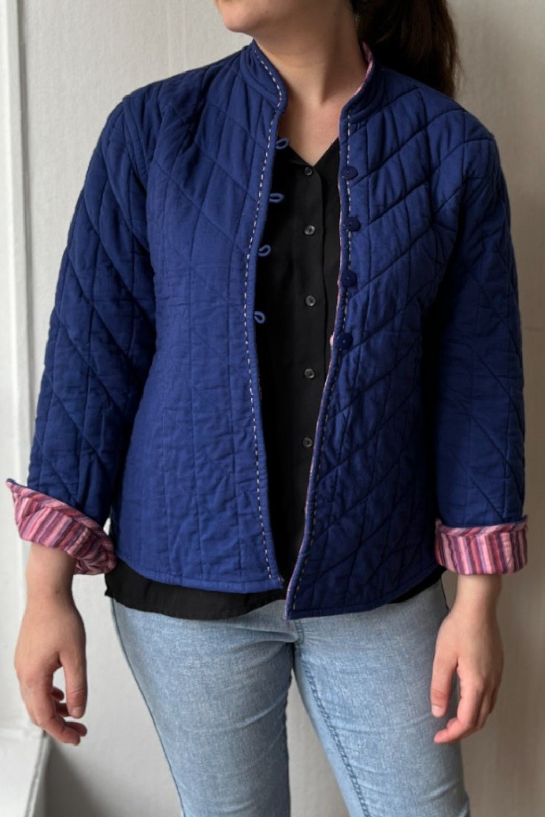 Veste matelassée brodée